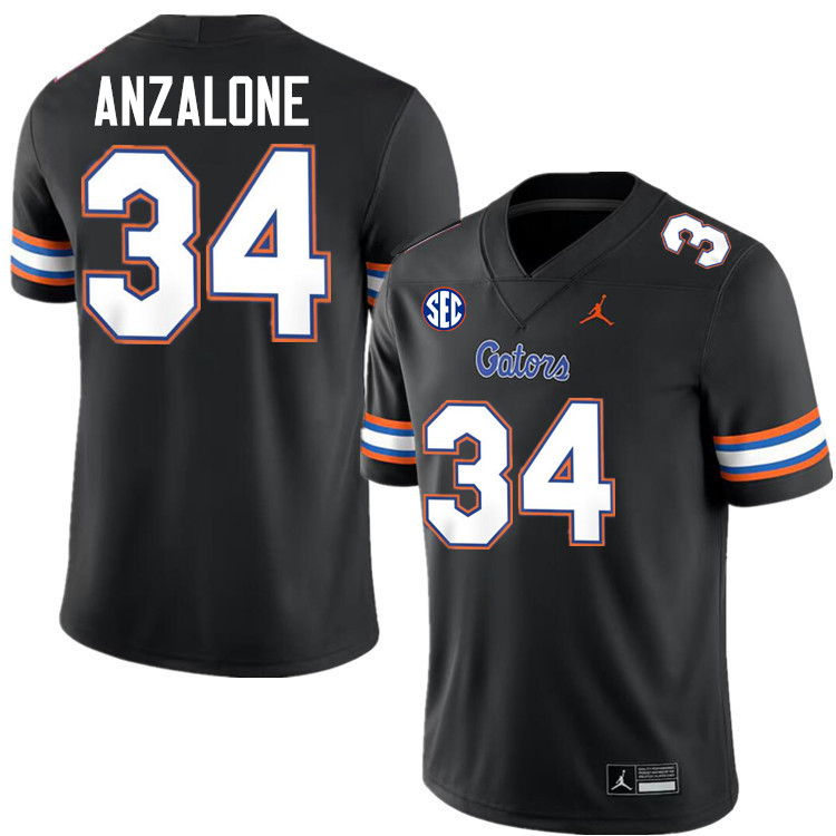 Alex Anzalone Florida Jersey,Florida Gators #34 Alex Anzalone Jersey Youth Uniforms-Black